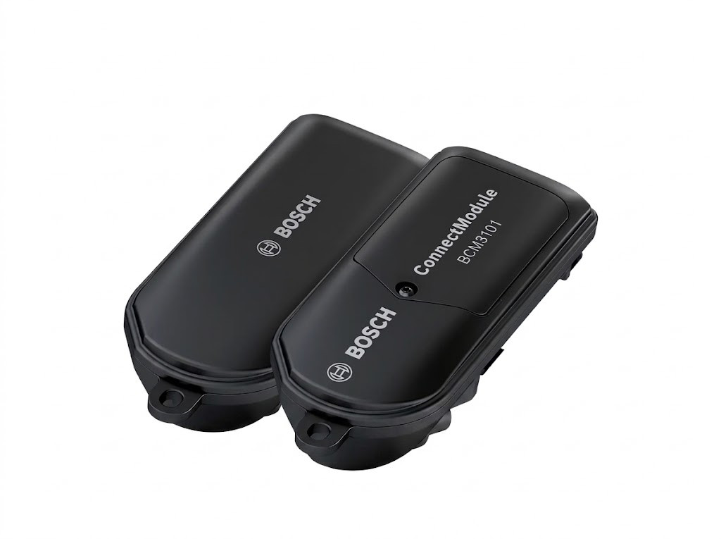 Bosch Connect Module skrbi za popoln nadzor nad kolesom Bosch Connect Module, ki skrbi za povezljivost z e-kolesom, GPS lokacijo, alarm in zaklep kolesa