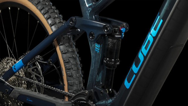 Cube Stereo Hybrid 140 HPC carbon SLX 750 liquidblue´n´blue kolo